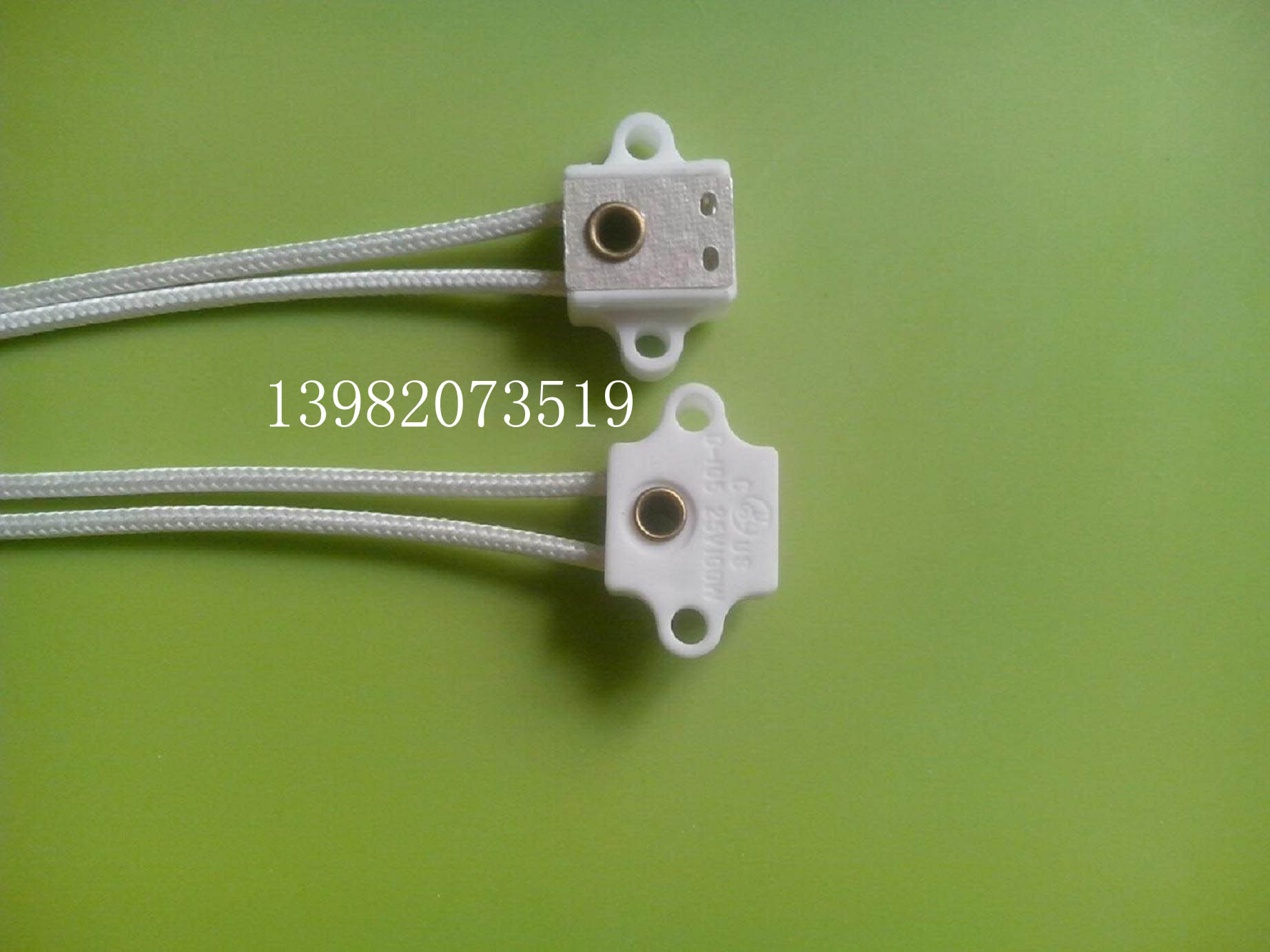 MS02 G4方型陶瓷灯座 牙科无影灯显微镜专用带耳灯座