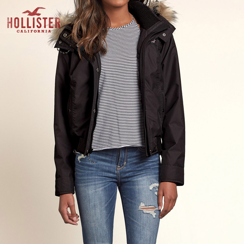 Hollister 全季防风短款夹克 女 97303