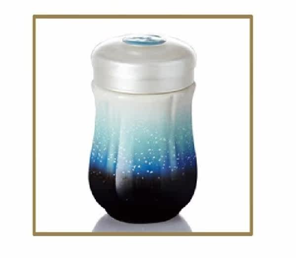 乾唐轩 活瓷 雪晶心情随身杯(小 单层 绿紫 320m台湾官网直邮进口