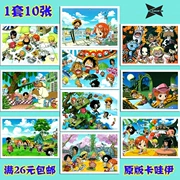 3 bộ anime bao quanh một mảnh One Piece Luffy Joe Bassolongo Bưu thiếp 1 bộ 10 tờ 03 - Carton / Hoạt hình liên quan