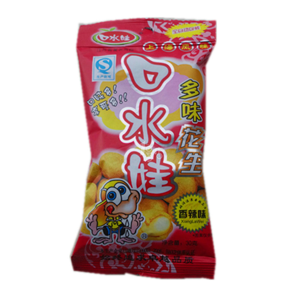 口水娃 多味花生 香辣味30g/袋
