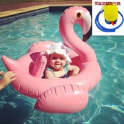 Trẻ em flamingo bơi vòng bé ngồi l dày bé ngồi xổm vòng nước nổi hàng cưỡi