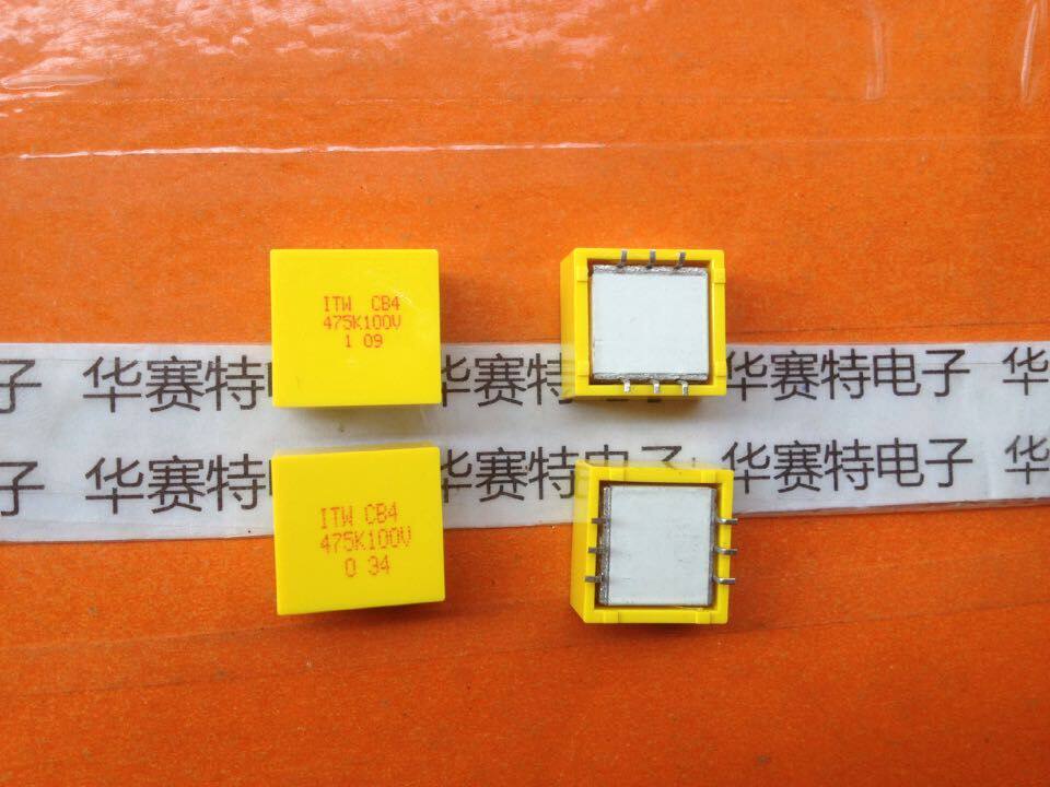 New imported original 475K100CB4G ITWCB4 475K100V capacitor 100V 4 7uF