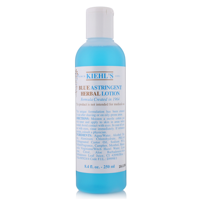 Kielh's/科颜氏 蓝色草本爽肤化妆净肤水250ml 独家配方镇定修复