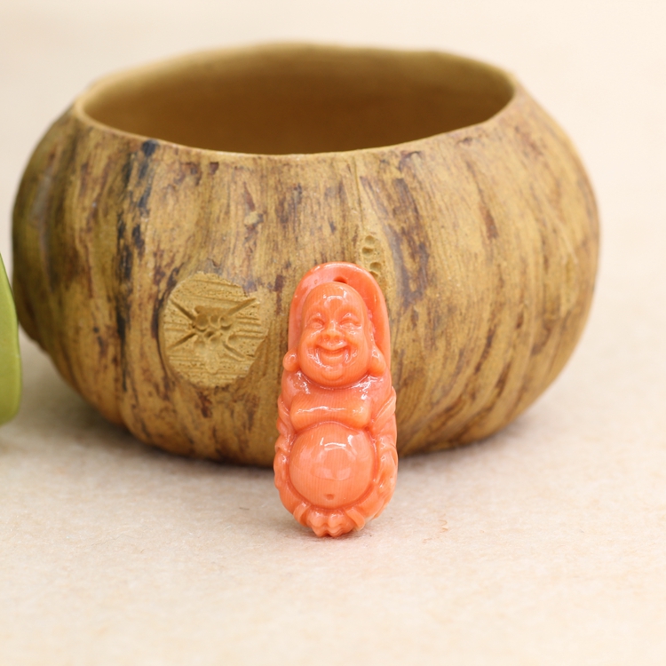 Pure original branches sea Redstone necklace pendant pendant large belly Millver often smiling Bodhisattva inclusive B