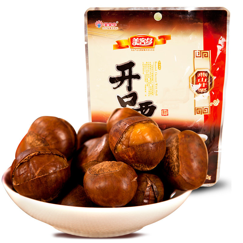 【天猫超市】美客多 开口栗100g 唐山栗子零食 香甜糯甘栗仁