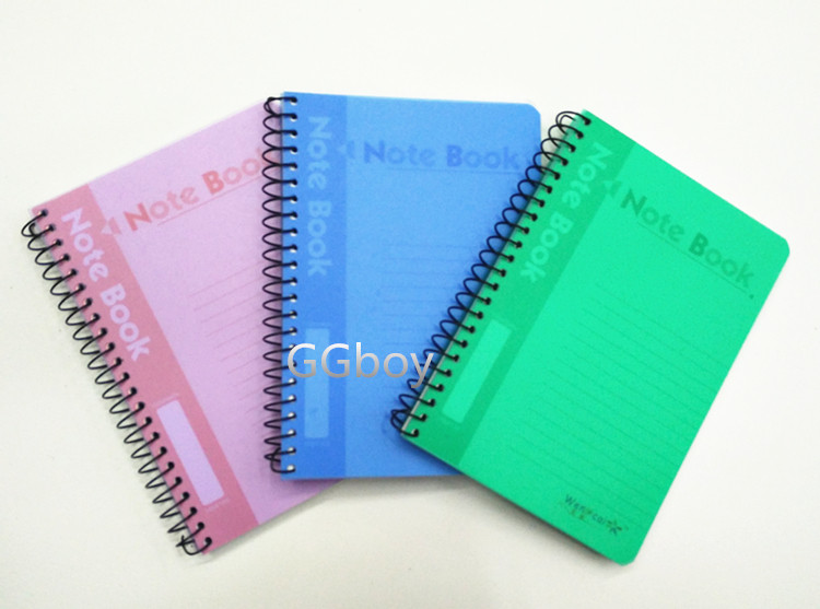 Literary Notepad A7 A6 A5 B5 A4 Waterproof Glue Surface Matte Horizontal Coil Office Work Notebook Wholesale