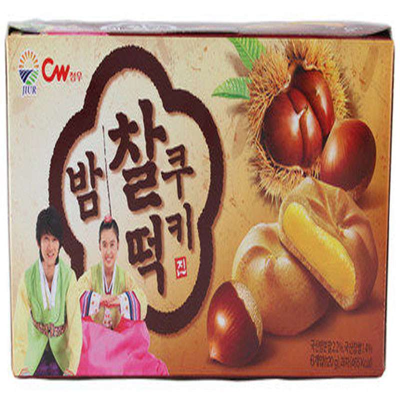 【苏宁易购】韩国进口九日板栗打糕120g/盒