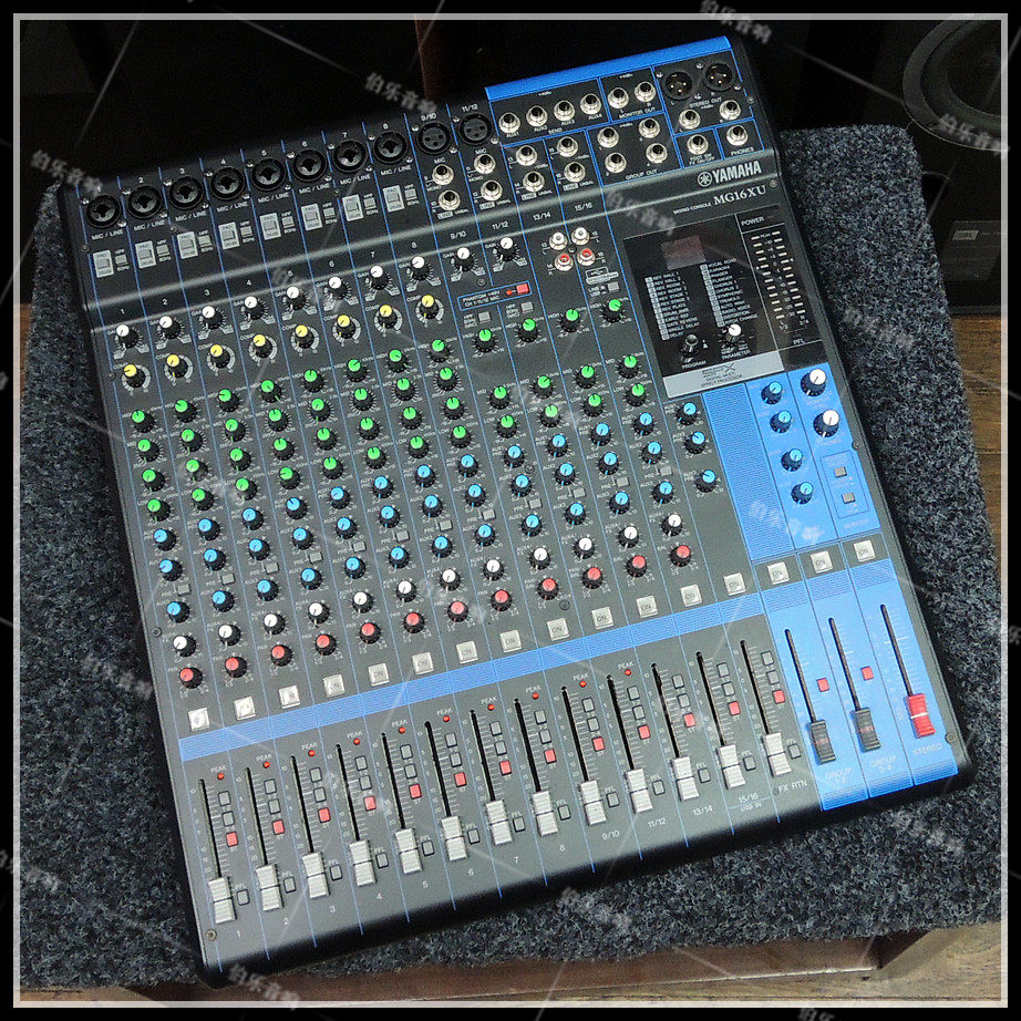 Original second-hand Yamaha Yamaha MG16XU with effects professional stage performance 16-way mixer