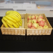 Weaving basket pastoral storage basket fruit basket display basket Wicker snack sundry rattan basket custom-made