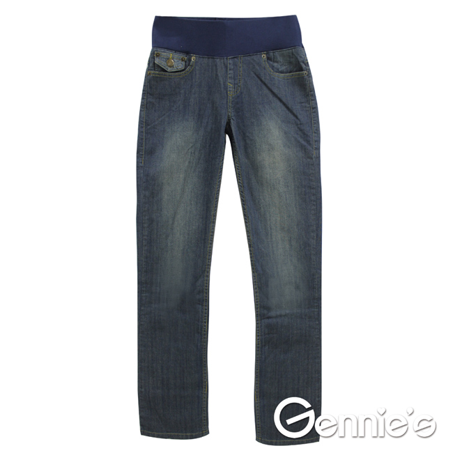 Gennie’s奇妮-单宁棉质低腰春夏孕妇长裤 (G4X03)