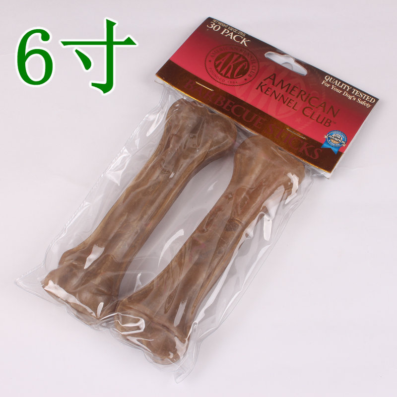 Dog snacks Grinding Stick Puppies Grindle pet puppies Tonic Calcium Bone Color Cow Leather Pressure Bones 6 Inch 2 Inch Clothing