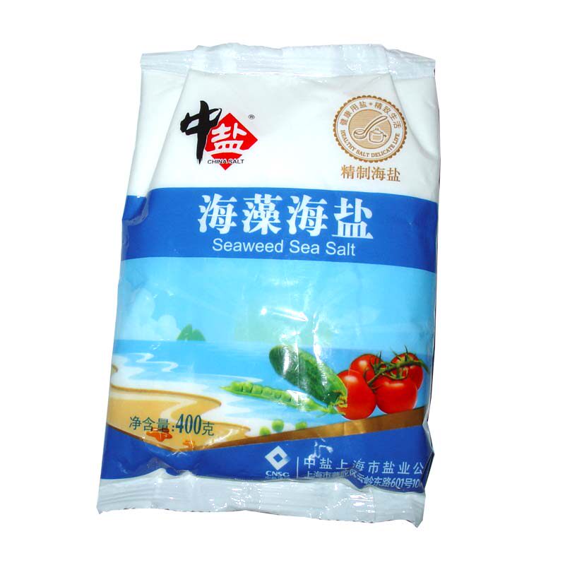 【天猫超市】中盐 海藻海盐 400g  食用盐 调味品 调味料