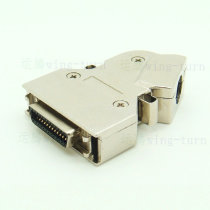 Yunteng MC26F-75AL SCSI connector iron shell side outlet CN26 core soldering wire female plug