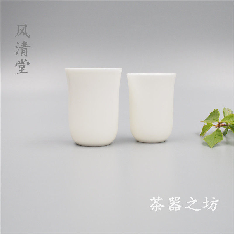 Taiwan Wind Clear Hall Tea Set Ivory Porcelain Smell Cup Pure White New Bone China Porcelain Kung Fu Tea Instrumental Size Number Optional Hot Sell-Taobao