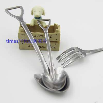 American creative shovel and spoon farmer tool FarmerTool large spoon stainless steel shovel fork spoon