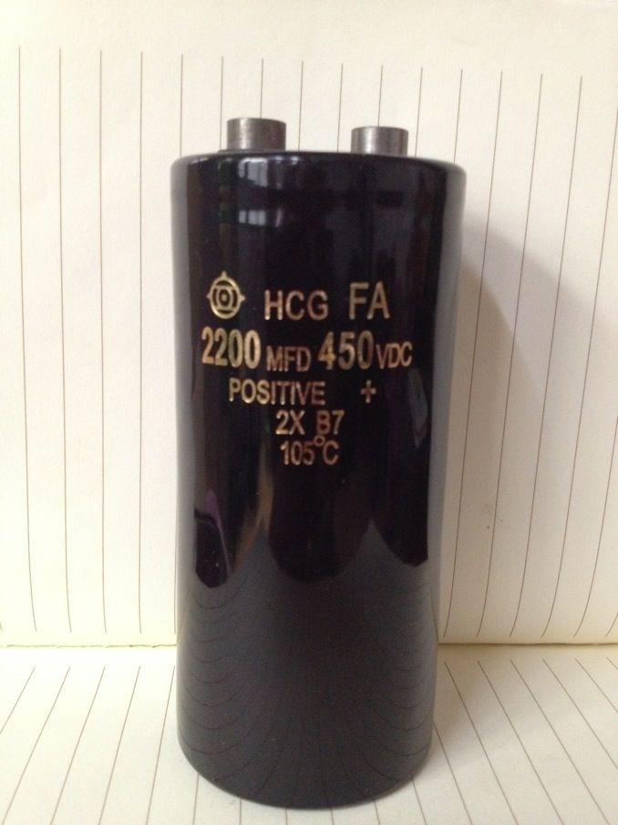 Imported Japanese Hitachi screw feet 450V2200UF 500V2200UF capacitor capacity is large