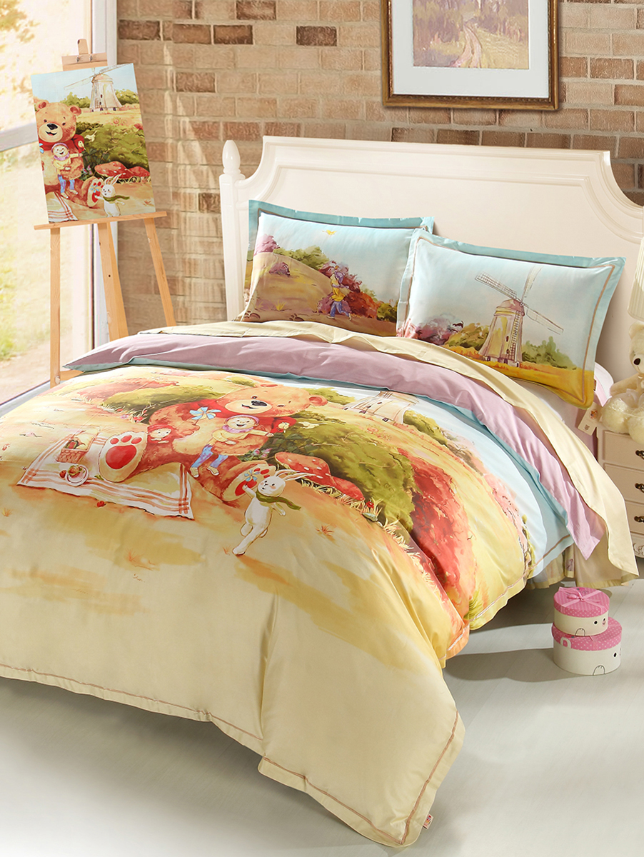 Luolai Kids/罗莱儿童 伙伴的聚会全棉四件套1.8米床
