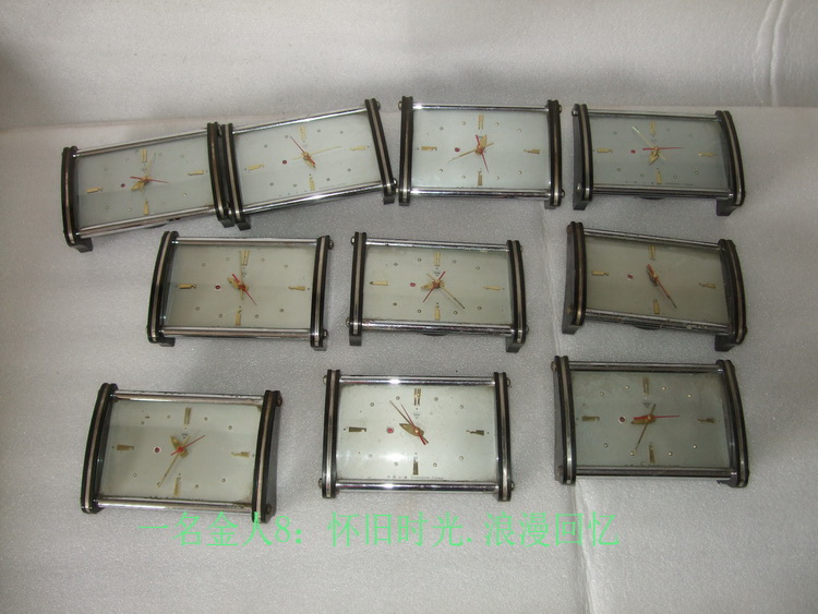 Old objects old alarm clock old antique rectangular alarm machinery hairpin old alarm decoration props collection