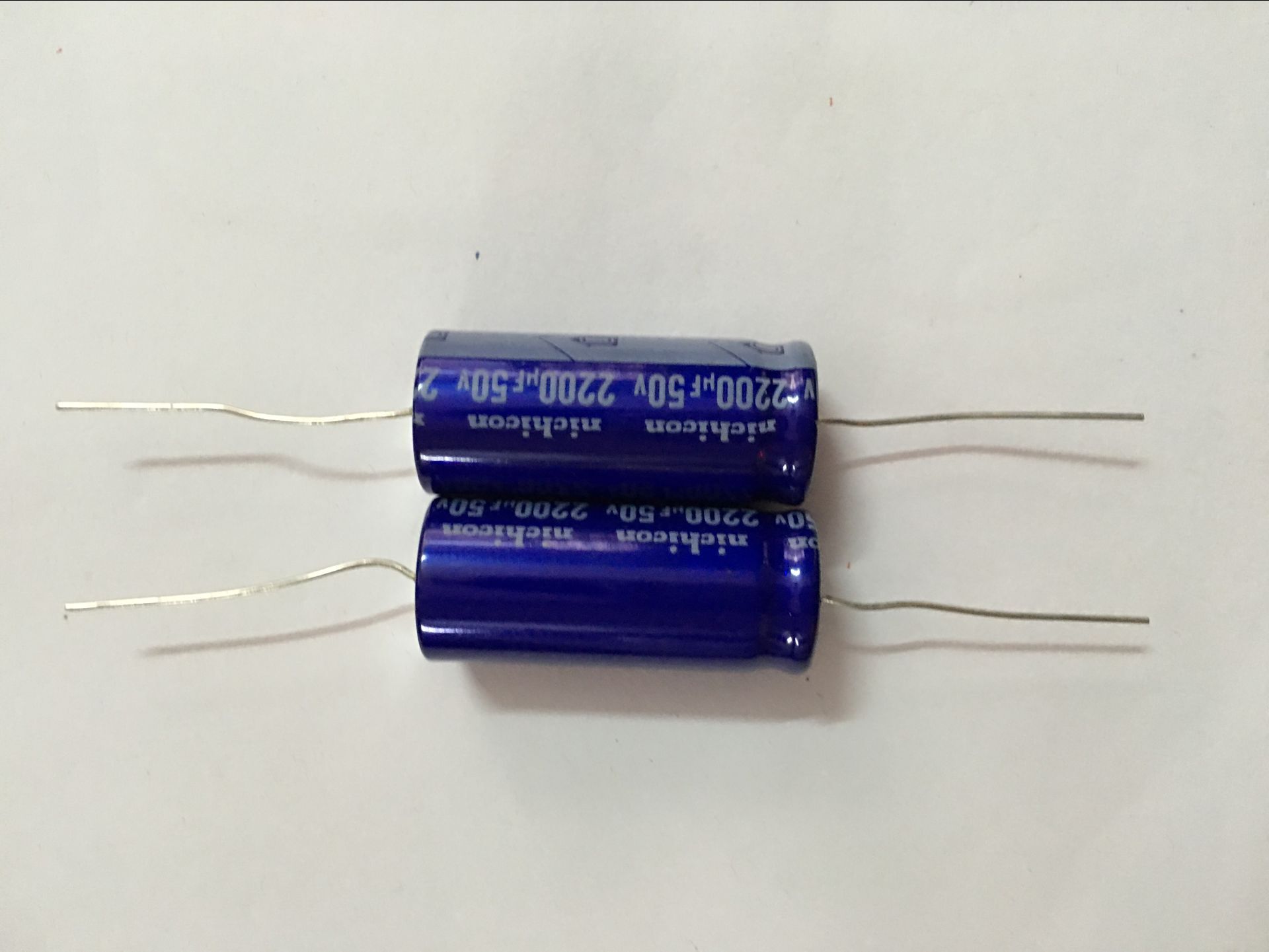 New electrolytic capacitor nichicon 50v2200uf 16 * 40