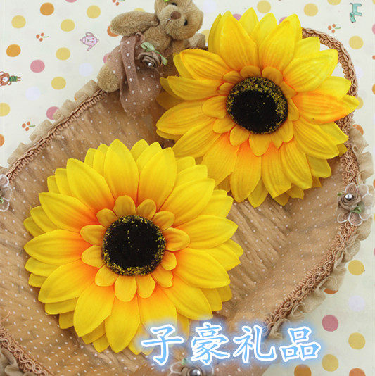 Simulation Sunflower Flowers Fake Flowers Sunflower Children's Festival Decorated Dance Performance Props 15cm