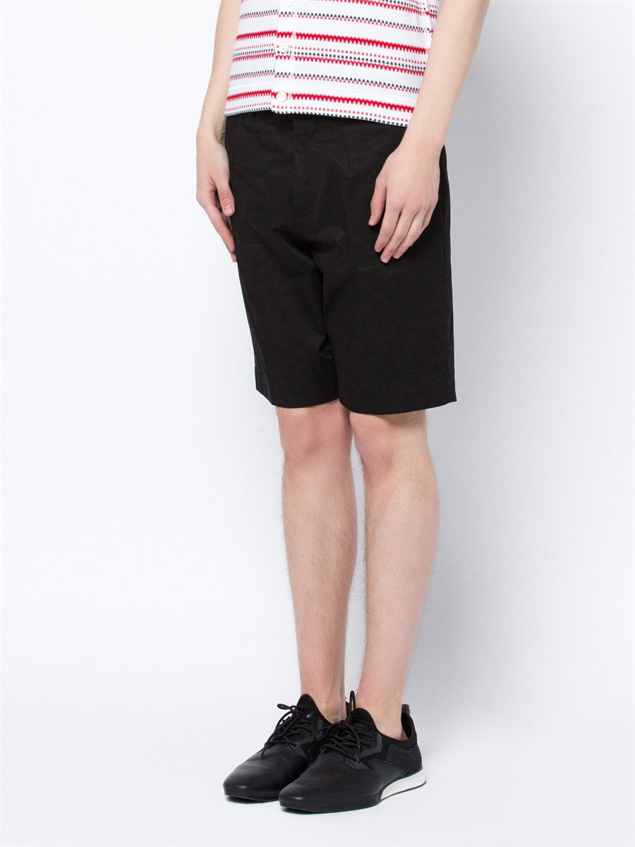 Dolce&Gabbana 黑色简洁一粒扣饰修身短裤