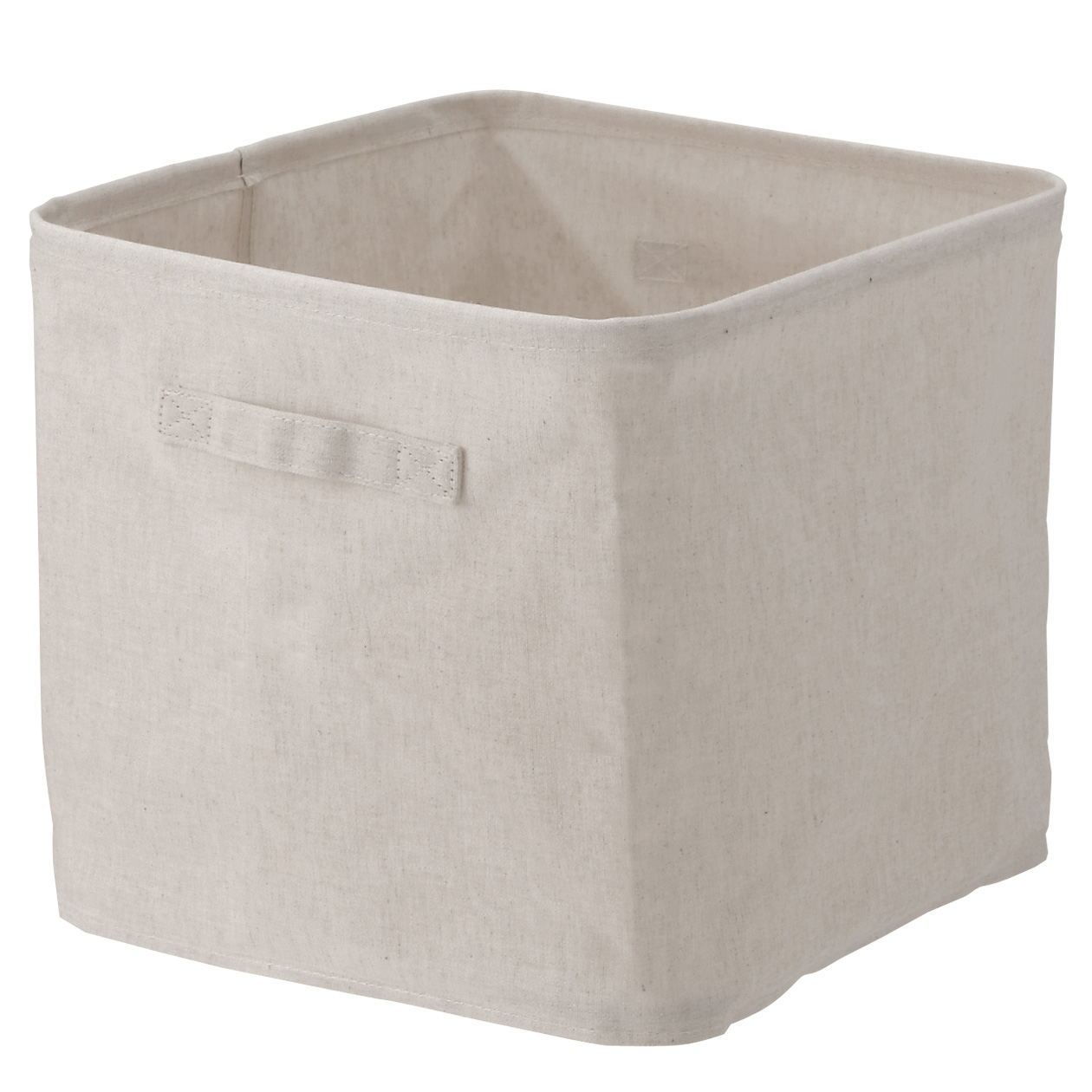 无印良品MUJI 聚酯纤维棉麻混纺软盒_L