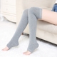 Vớ cotton vớ đầu gối đặt màu rắn bước qua đầu gối vớ chống trượt cotton mỏng đa năng cao vớ tất dày thu đông Vớ mắt cá chân