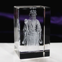 Manufacturer supplies crystal 3D stereoscopic inner sculptures Buddha Statues of Divine Buddha Pendulum town paper Merchants can customize arbitrary images