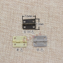(10 pcs)Built-in mini small hinge packaging gift box accessories Iron hinge rounded flat hinge small hinge