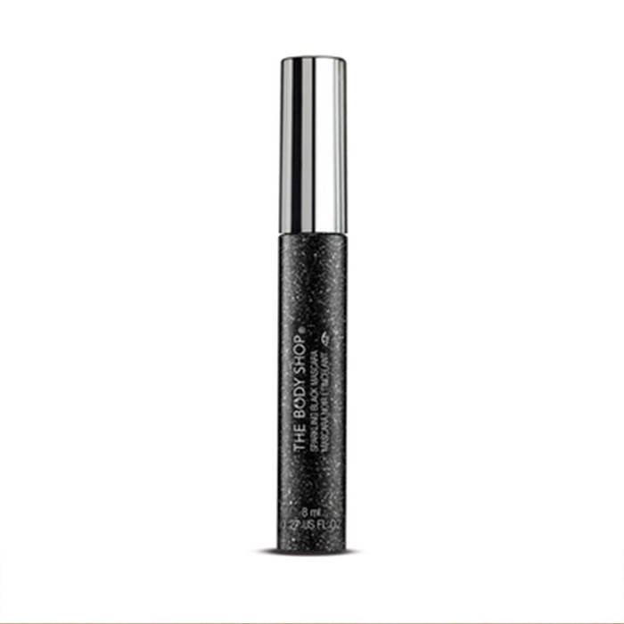 第一个半价The body shop 黑色闪烁睫毛膏8ml 超浓密不晕染正品