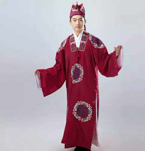 Ancient costume member outside the county official costume landlord old rich man old Dan performance costume drama national stage costume male