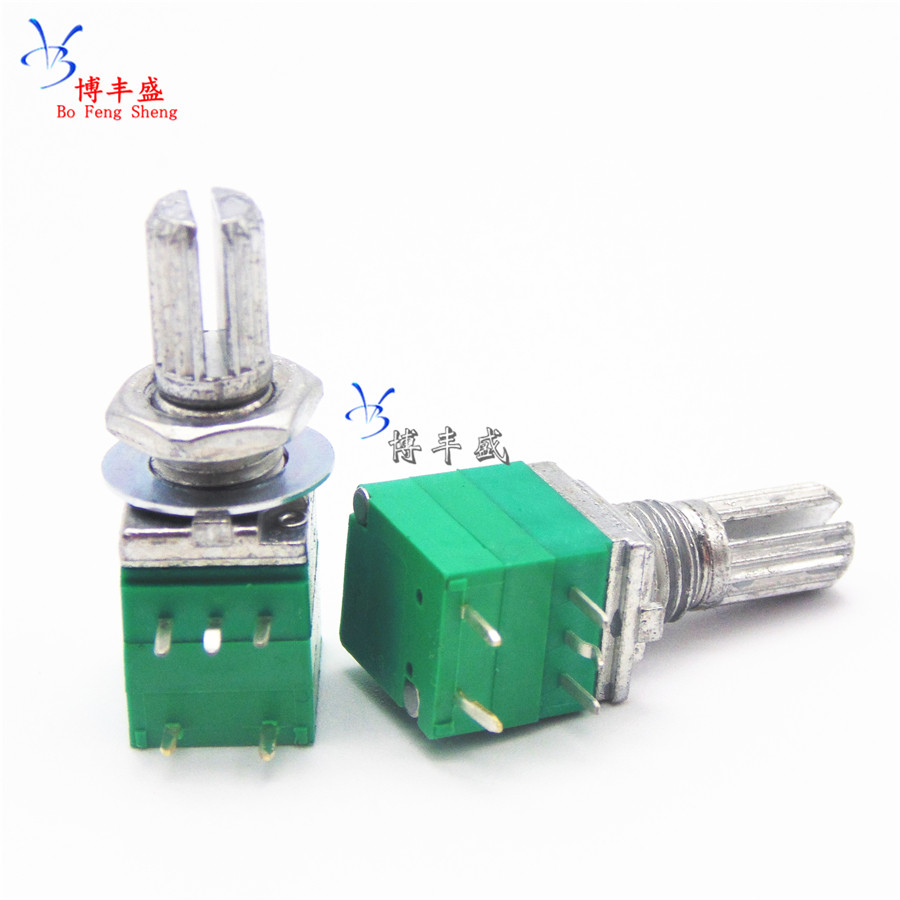 Single-link potentiometers RV097NS B50K shank 15mm with switch sound power amplifier 5 feet