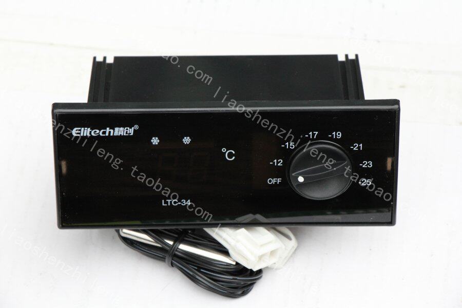 Elitech Precision Temperature Controller LTC-202234 Stars Freezer White Snow Freezer Commercial Exhibition Cabinet Electronic Temperature Control