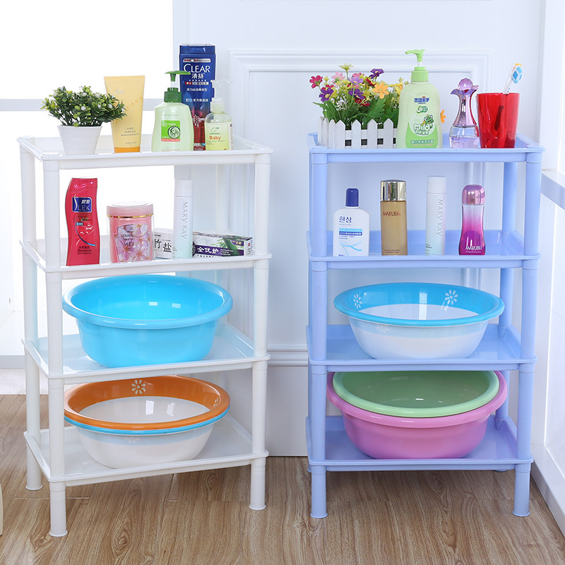 Bathroom shelf bathroom kitchen floor plastic