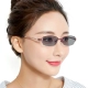Phụ nữ hợp kim kim loại nửa khung kính khung kính rỗng tinh tế Kính gương đọc kính phẳng