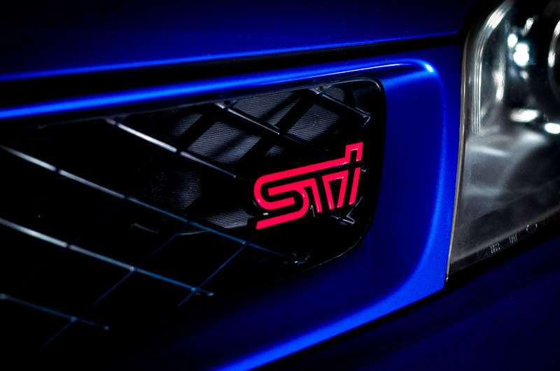 Japan's original Speedmaster 9th generation STi matte red middle mesh standard front grille standard front mesh standard ghost mask standard