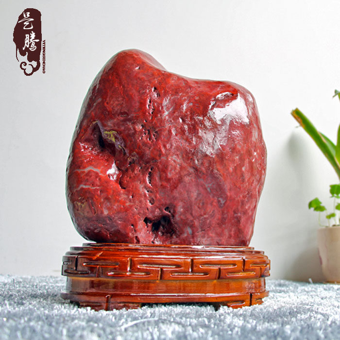 Guilin chicken blood red jasper Chicken blood stone natural stone ornament exquisite ornamental stone rough stone