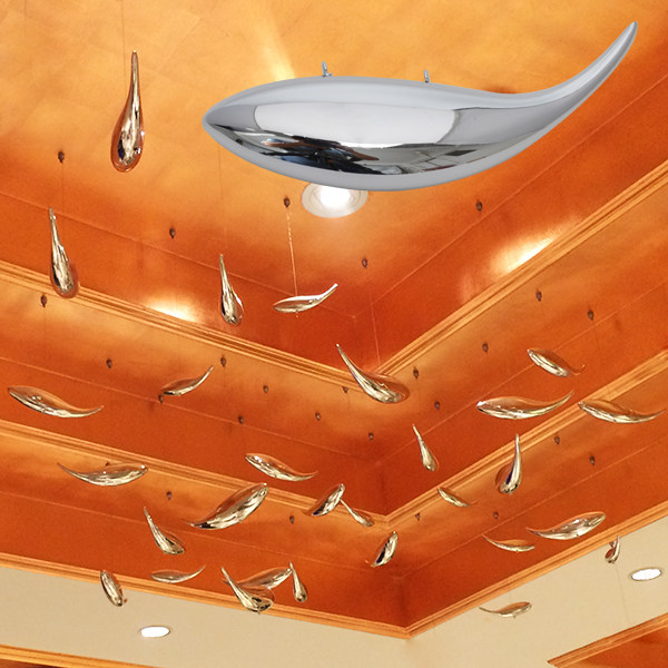 Large shopping mall Air pendant Pendant Hotel lobby Corridor ceiling pendant Environmental decoration Pendant Small fish