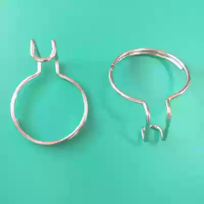 Stainless steel wire management steel ring FTTH fiber-to-the-home wire management ring wiring products Tight hoop steel ring S-shaped fixture