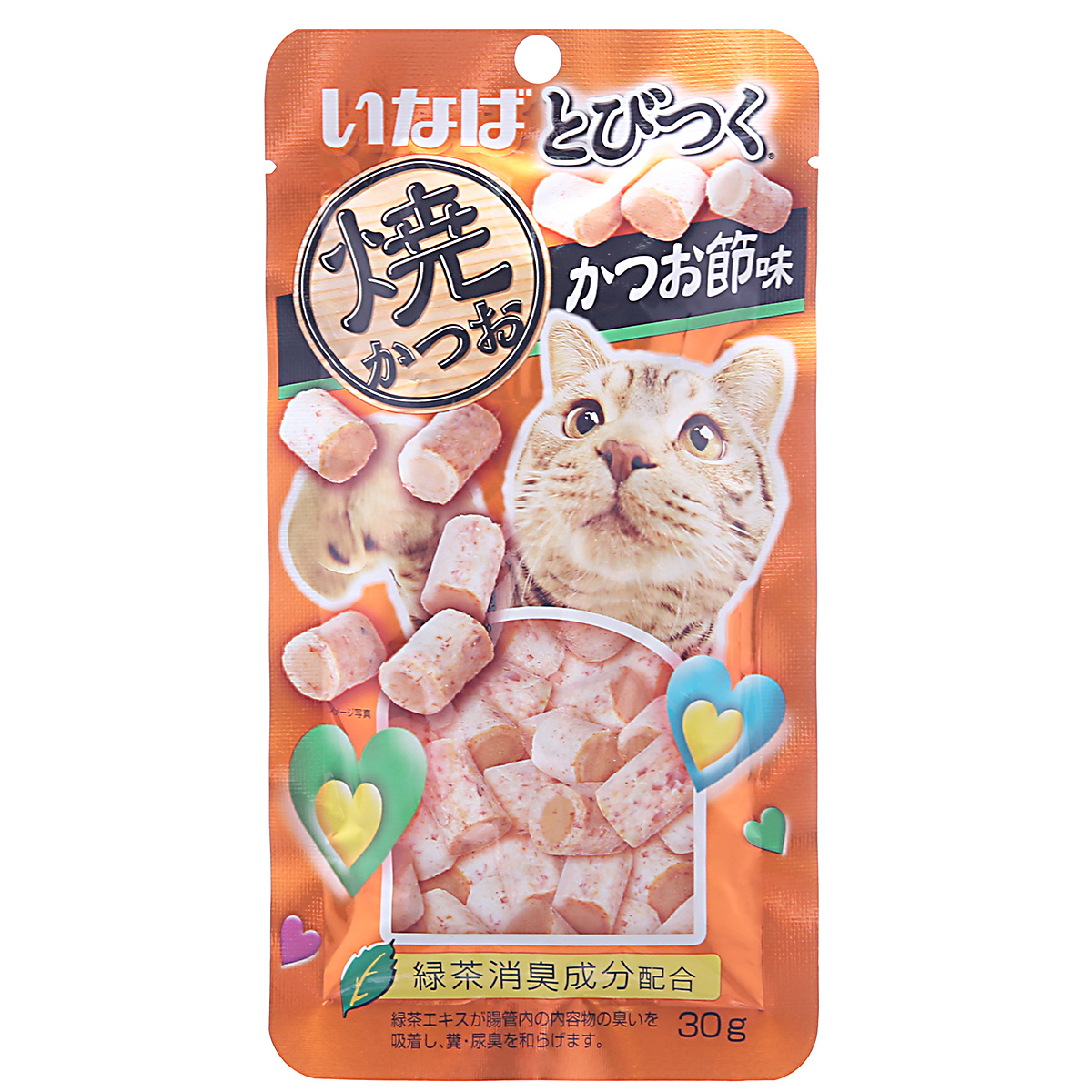 波奇网 宠物猫零食 伊纳宝金枪鱼味30g 嘴馋猫绿茶消臭猫零食