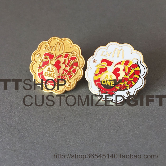 McDonald's McD chicken annuity zodiac is a new year inspiration - flower plated badge memorial chapter - can be customized