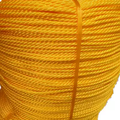 6mm yellow polyethylene rope fishing net fishing shrimp cage crab cage pull rope resistant sun pull rope fish line rope