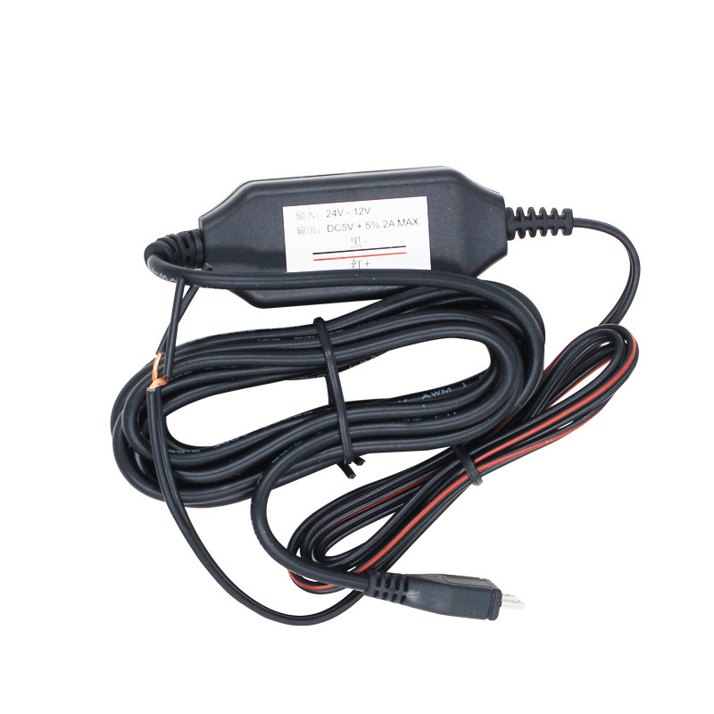 ACool streaming vehicle recorder step-down line 24 hours parking monitor 2 5 m Micro USB port