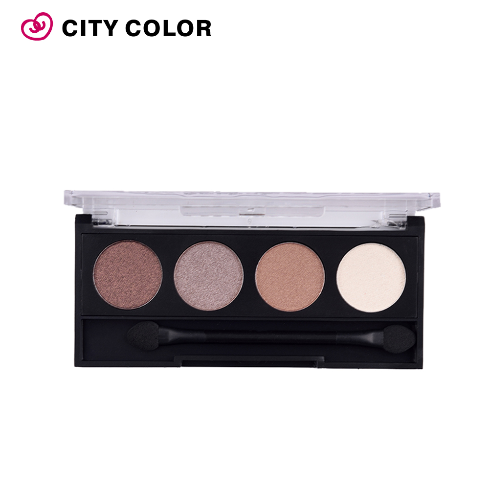 city color璀璨派对 眼妆4色眼影盘 细腻质地持久珠光防水不晕染