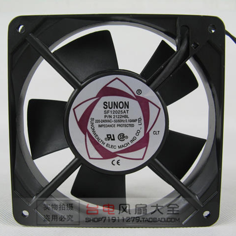 Sunon 12CM fan 220V 12025 SF12025AT P N2122HBL double ball fan