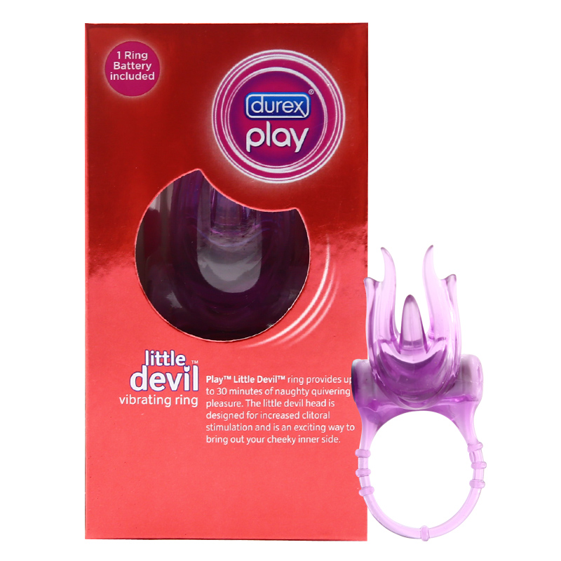 杜蕾斯小恶魔震震环手指震动器男用锁精延迟震动器 成人计生用品