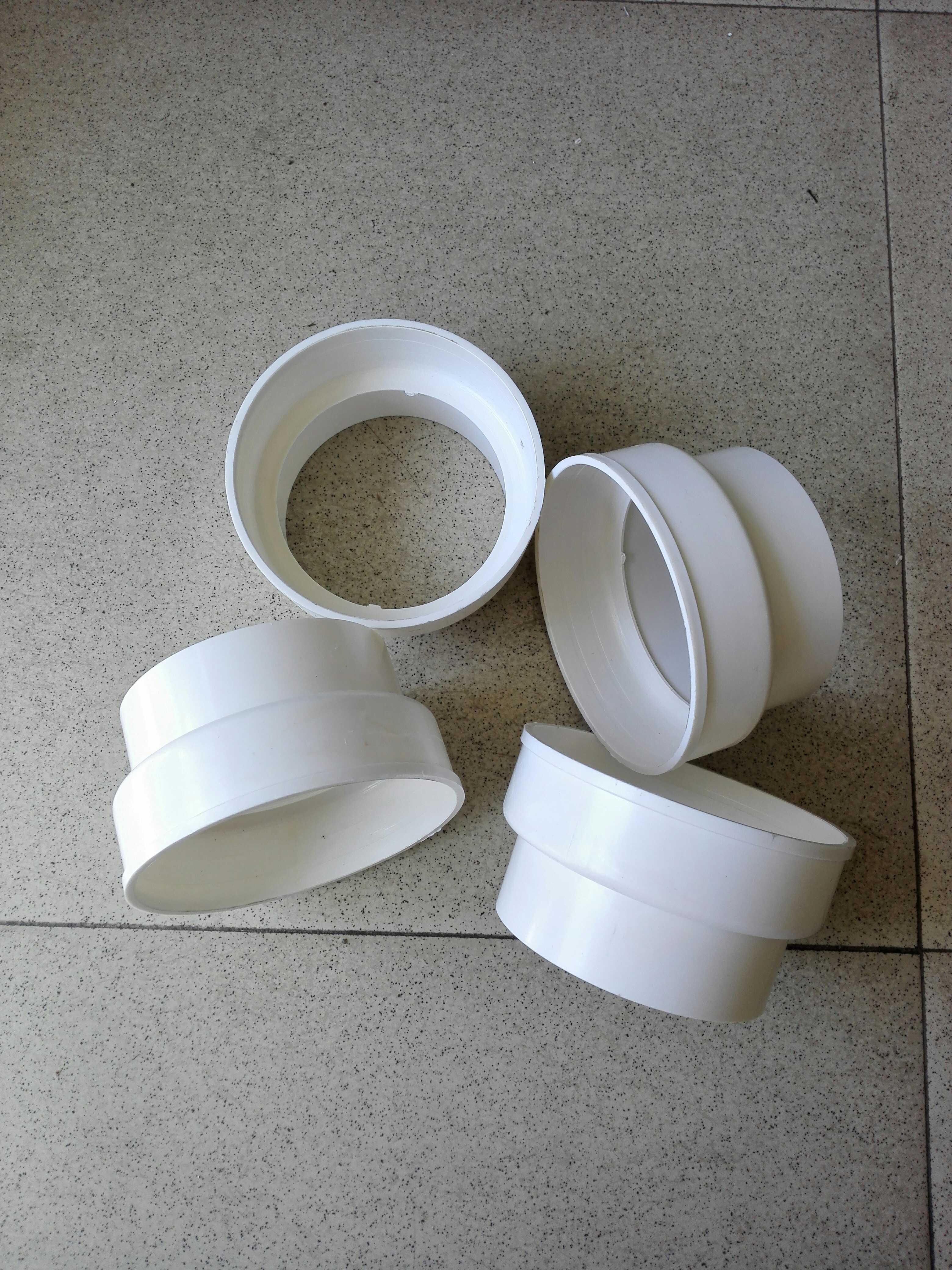 White PVC pipe ceramic tube TOILET BOWL SIZE HEAD 130 110 110 RANGE HOOD 160 160 180-DIAMETER CONVERSION HEAD