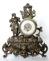 Classical mechanical copper - seat clock old - fashioned classical clock - simulated palace Western clock - back clock