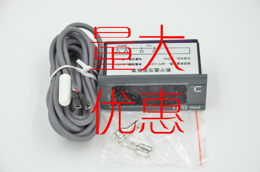 Embedded thermometer TPM-900 digital thermometer LED display is suitable for cold storage cooling of refrigerated cabinet display cabinets